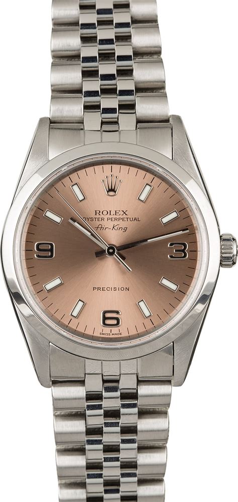 rolex air king 14000 salmon|rolex air king website.